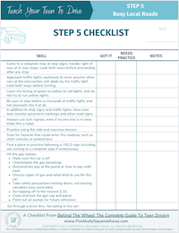 Learn To Drive Checklist - Step 5