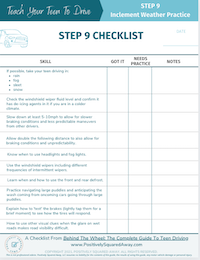 Learn To Drive Checklist - Step 9