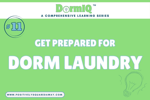 How to prepare for doing dorm laundry.