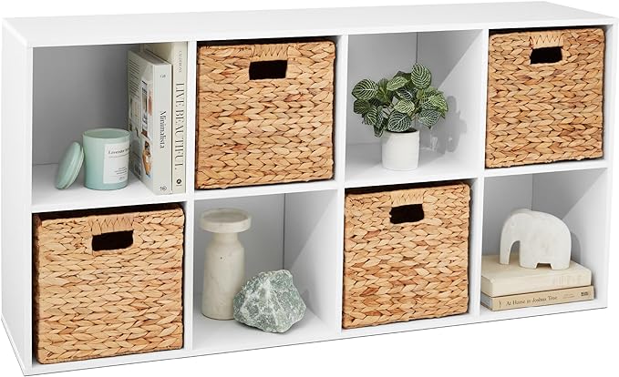 8 cube storage organizer with baskets