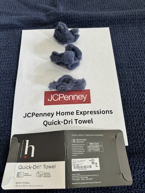 Quick Dry Towel Test For Dorm - JC Penney Home Expressions Towel