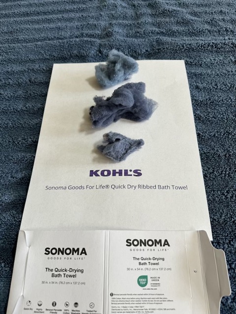 Quick Dry Towel Test For Dorm - Kohl's Sonoma Towel