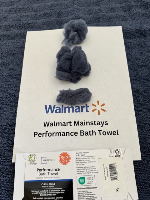 Quick Dry Towel Test For Dorm - Walmart Mainstays Towel