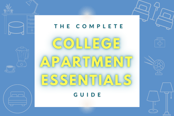 college apartment essentials guide with affordable highly-rated products for apartments